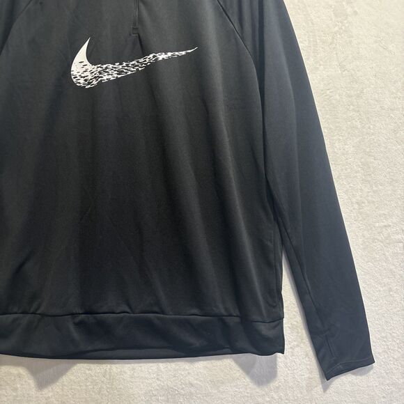 Nike Running Dri-Fit Swoosh 1/4 Zip Top Women’s Size Medium Black NWT Activewear - Picture 6 of 16